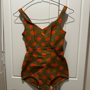 Vintage One Piece Bathing Suit Made in France